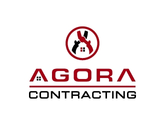 Agora Contracting logo design by gateout