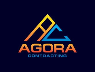 Agora Contracting logo design by sanu