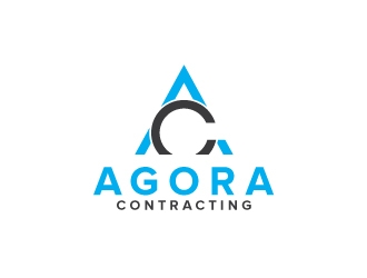 Agora Contracting logo design by sanu