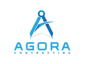 Agora Contracting logo design by er9e