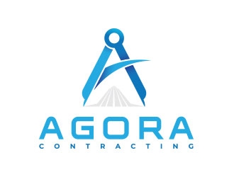 Agora Contracting logo design by er9e