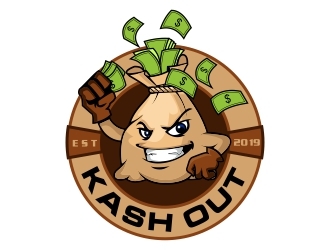 Kash out  logo design by rizuki