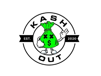 Kash out  logo design by PrimalGraphics