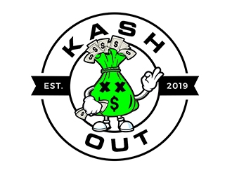 Kash out  logo design by PrimalGraphics