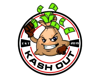 Kash out  logo design by rizuki