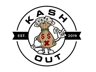 Kash out  logo design by PrimalGraphics