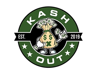 Kash out  logo design by PrimalGraphics