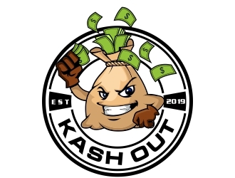 Kash out  logo design by rizuki