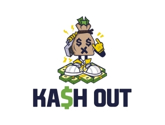 Kash out  logo design by Alfatih05