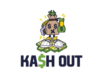 Kash out  logo design by Alfatih05