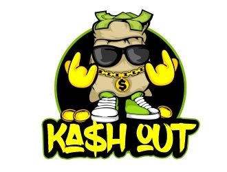 Kash out  logo design by veron