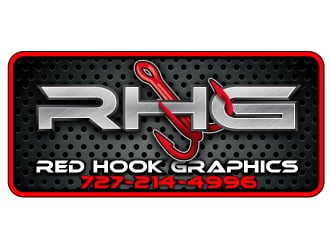 Red hook graphics logo design by Suvendu