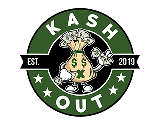 Kash out  logo design by PrimalGraphics