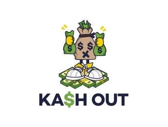 Kash out  logo design by Alfatih05