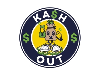 Kash out  logo design by Alfatih05