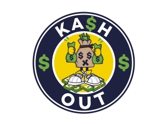 Kash out  logo design by Alfatih05