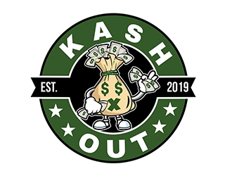 Kash out  logo design by PrimalGraphics