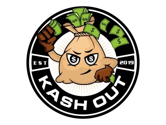 Kash out  logo design by rizuki