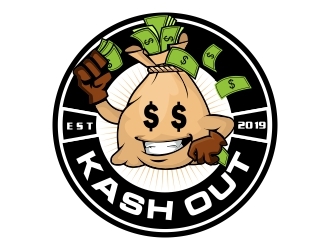 Kash out  logo design by rizuki