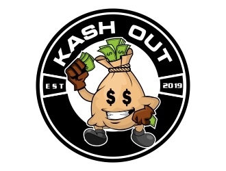 Kash out  logo design by rizuki