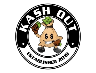 Kash out  logo design by rizuki