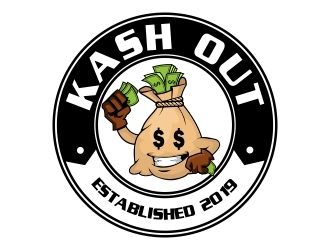 Kash out  logo design by rizuki