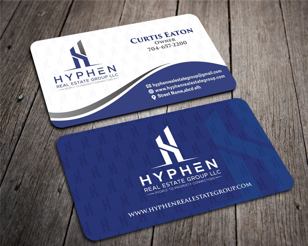 Hyphen Real Estate Group LLC logo design by PANTONE