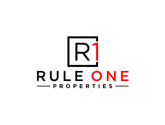 Rule One Properties logo design by bricton