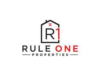 Rule One Properties logo design by bricton