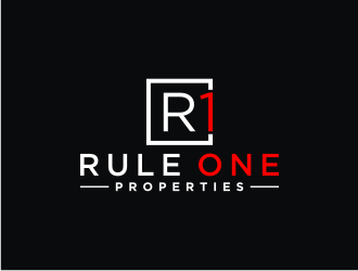 Rule One Properties logo design by bricton