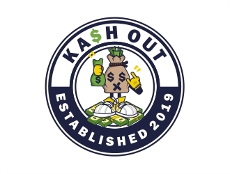 Kash out  logo design by Alfatih05