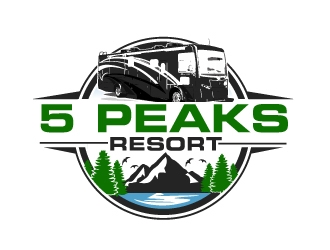 5 Peaks Resort logo design by AamirKhan