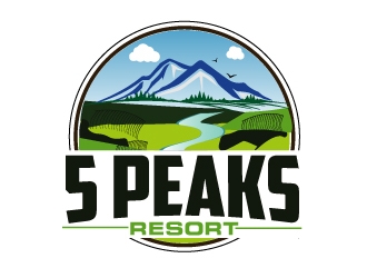 5 Peaks Resort logo design by AamirKhan