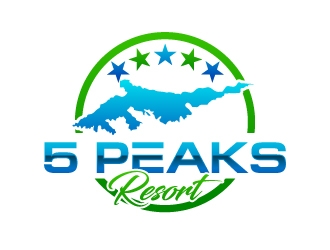 5 Peaks Resort logo design by uttam