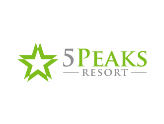 5 Peaks Resort logo design by lexipej