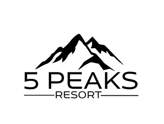 5 Peaks Resort logo design by AamirKhan