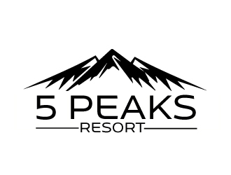 5 Peaks Resort logo design by AamirKhan