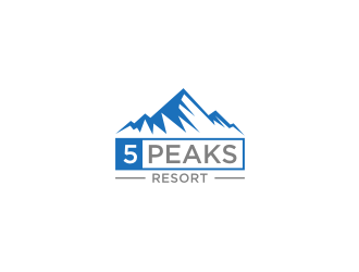 5 Peaks Resort logo design by muda_belia