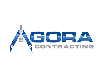 Agora Contracting logo design by pionsign