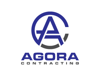 Agora Contracting logo design by denfransko