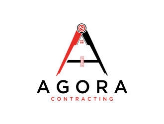 Agora Contracting logo design by Mahrein