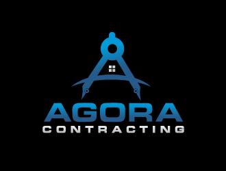 Agora Contracting logo design by bluespix