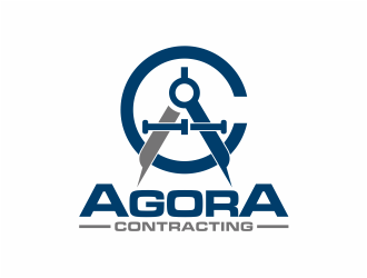 Agora Contracting logo design by mutafailan