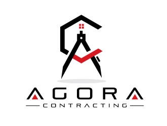 Agora Contracting logo design by REDCROW