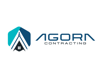 Agora Contracting logo design by ekitessar