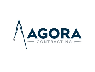 Agora Contracting logo design by Marianne