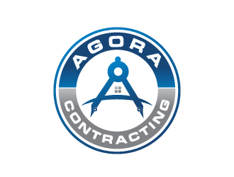 Agora Contracting logo design by bluespix