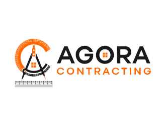 Agora Contracting logo design by zonpipo1