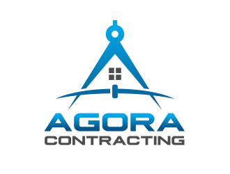 Agora Contracting logo design by serprimero