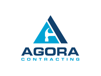 Agora Contracting logo design by CustomCre8tive